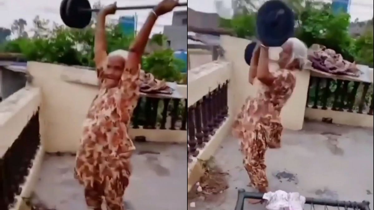 Watch: 80-year-old woman completes fitness challenge