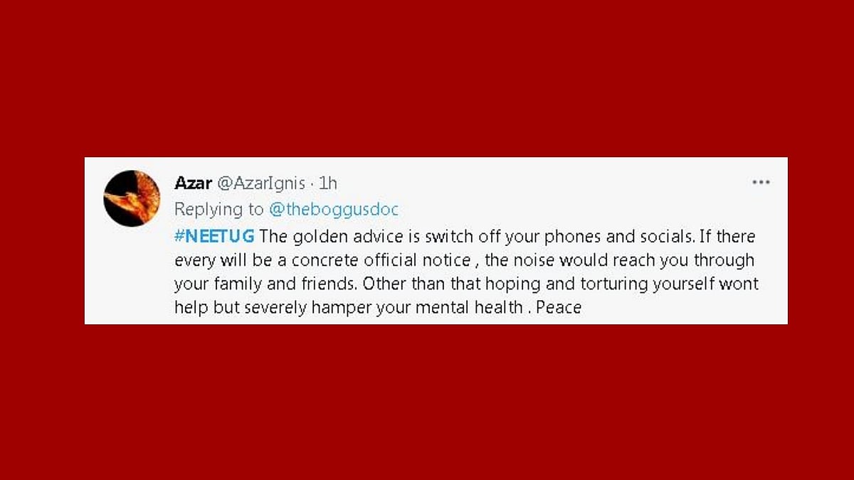 NEET-UG candidates get advice on Twitter: Switch off phone and social media 