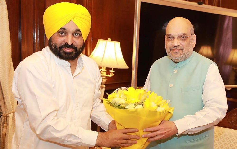 Punjab CM Bhagwant Mann meets Union Minister Amit Shah | 