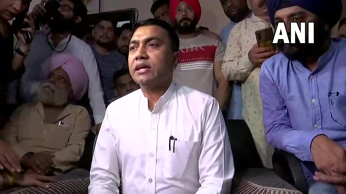 Goa CM Pramod Sawant meets Tajinder Pal Singh Bagga, says 'Punjab Police is being politically used by AAP' | ANI