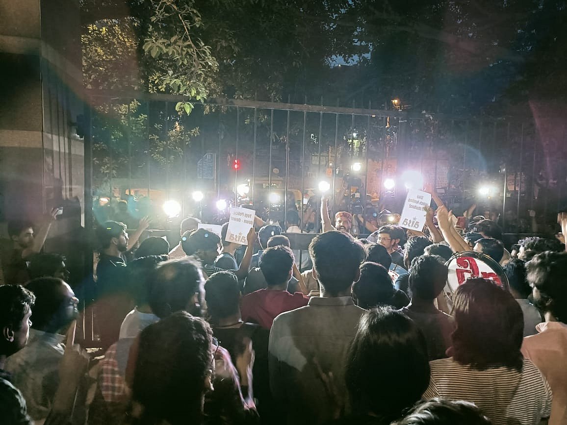 Prophet Muhammad row: Protest in JNU over demolished homes in Prayagraj