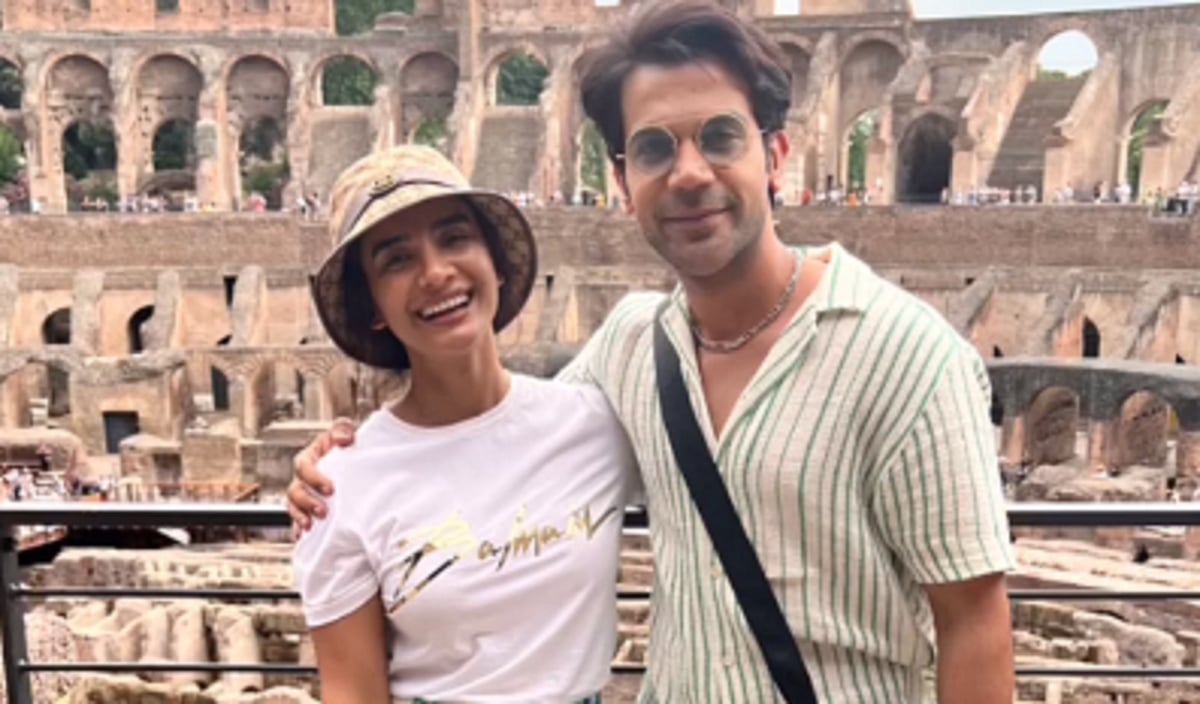 Watch: Rajkummar Rao holidays with wife Patralekhaa in Rome