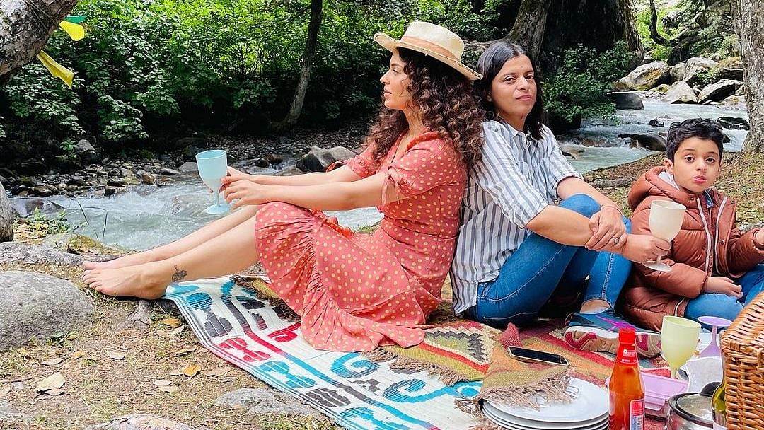 Kangana Ranaut enjoys family picnic in Manali, shares photos with sister Rangoli Chandel and nephew 