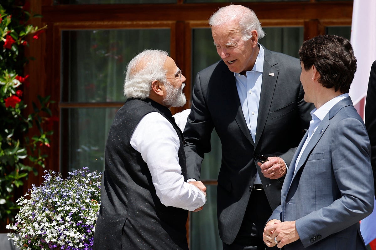 G7 Bonhomie: PM Modi meets Biden, Macron, Trudeau