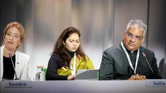 Union environment minister Bhupender Yadav presented India’s stand on global environmental issues at the Stockholm +50 conference | Twitter/@byadavbjp