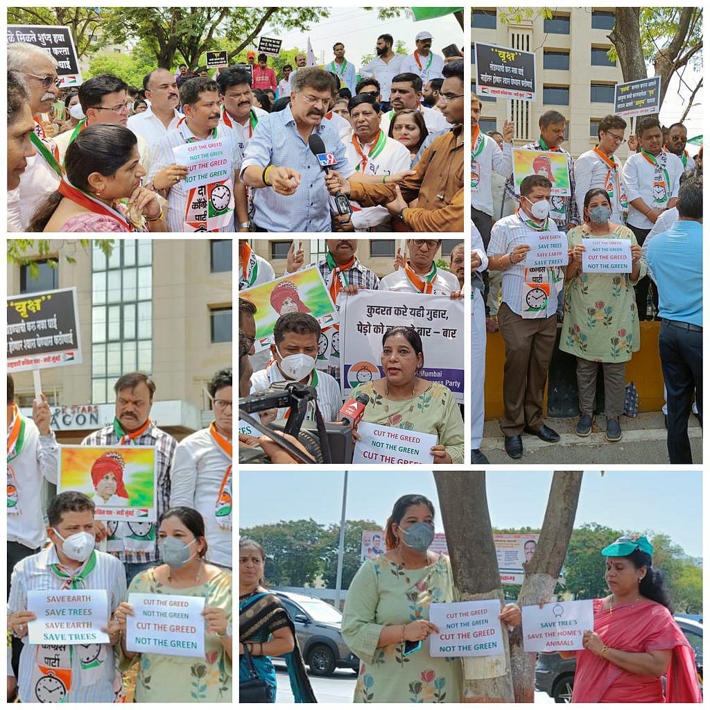 Navi Mumbai: Protest over proposed flyover on Palm Beach Road in Vashi