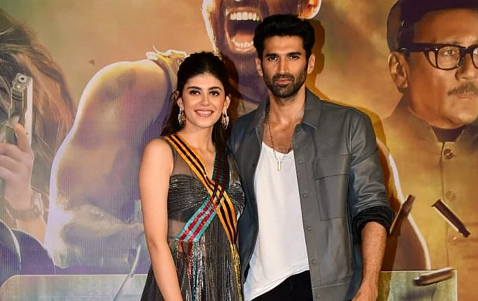 Sanjana Sanghi with Aditya Roy Kapur l All pics: Viral Bhayani