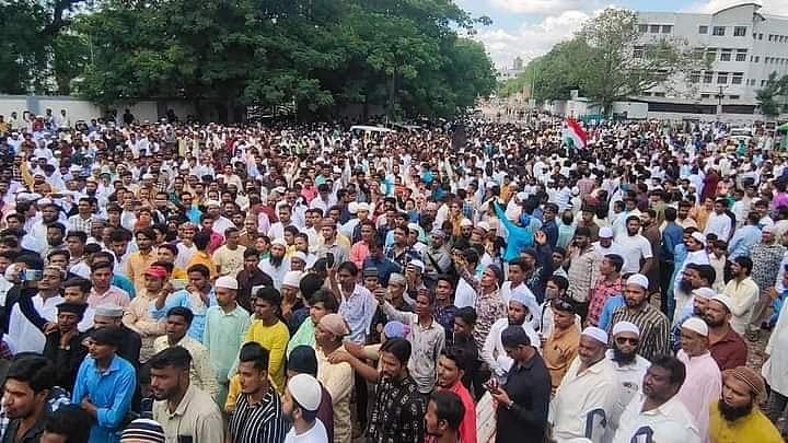 Watch videos: From Solapur to Navi Mumbai, Muslims protest in Maharashtra seeking action against Nupur Sharma, Naveen Jindal