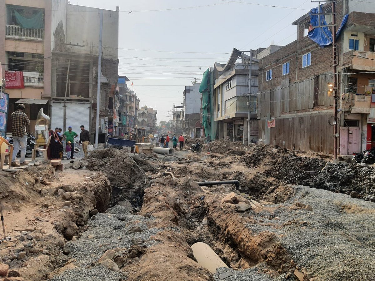 Indore: Temple coming in way of road construction
