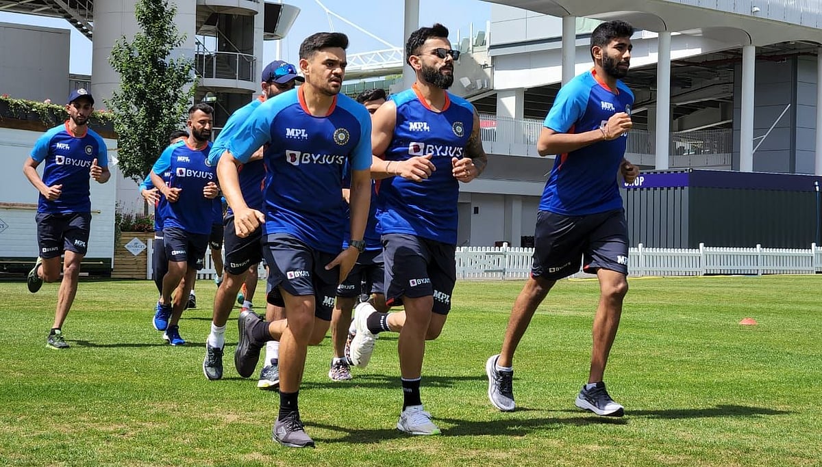 India players trains ahead of the England Test   | Pic: Twitter