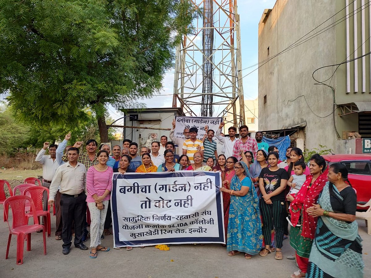 Indore: No garden, no vote; colony residents vow to boycott polls