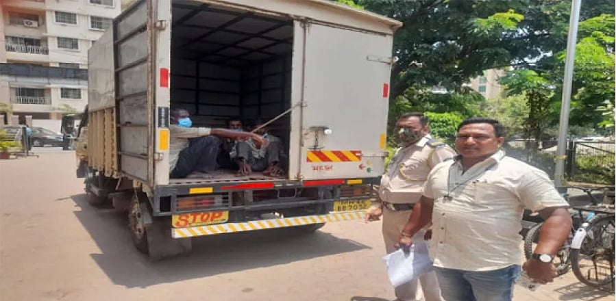 Panvel police evict beggars from city following complaints from citizens