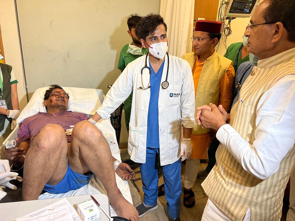 Injured driver Uday Singh.