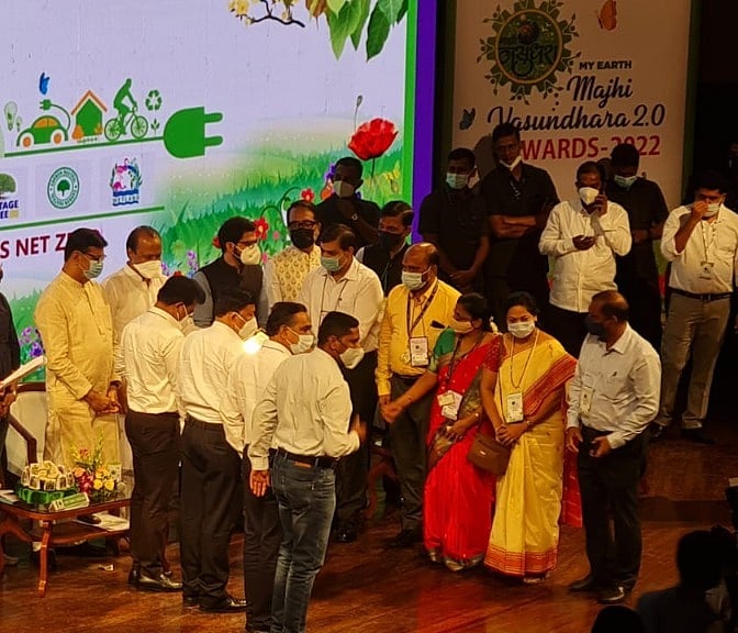 Maharashtra government honours TMC Chief Dr Vipin Sharma for city's Performance under 'My Vasundhara Campaign'