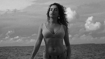 Sanya Malhotra sets temperature soaring in stunning new black-and-white bikini photo