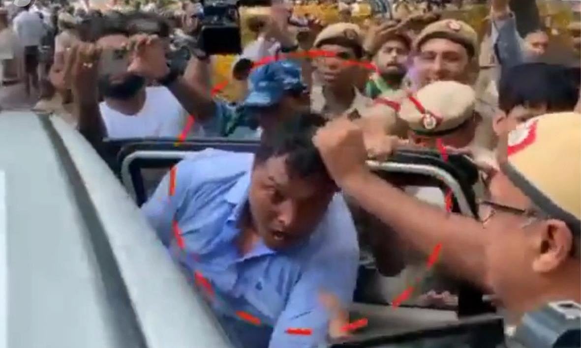 'Brutal' police crackdown on Congress leaders protesting Sonia's visit to ED