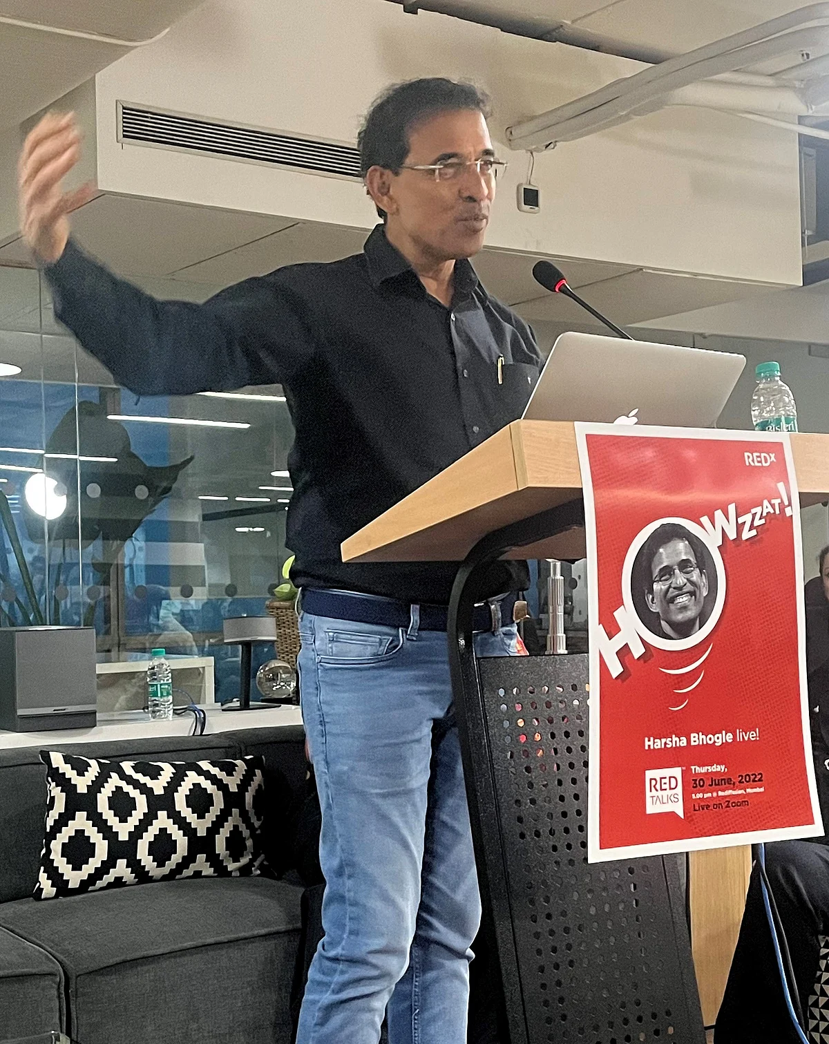 Star cricket commentator Harsha Bhogle