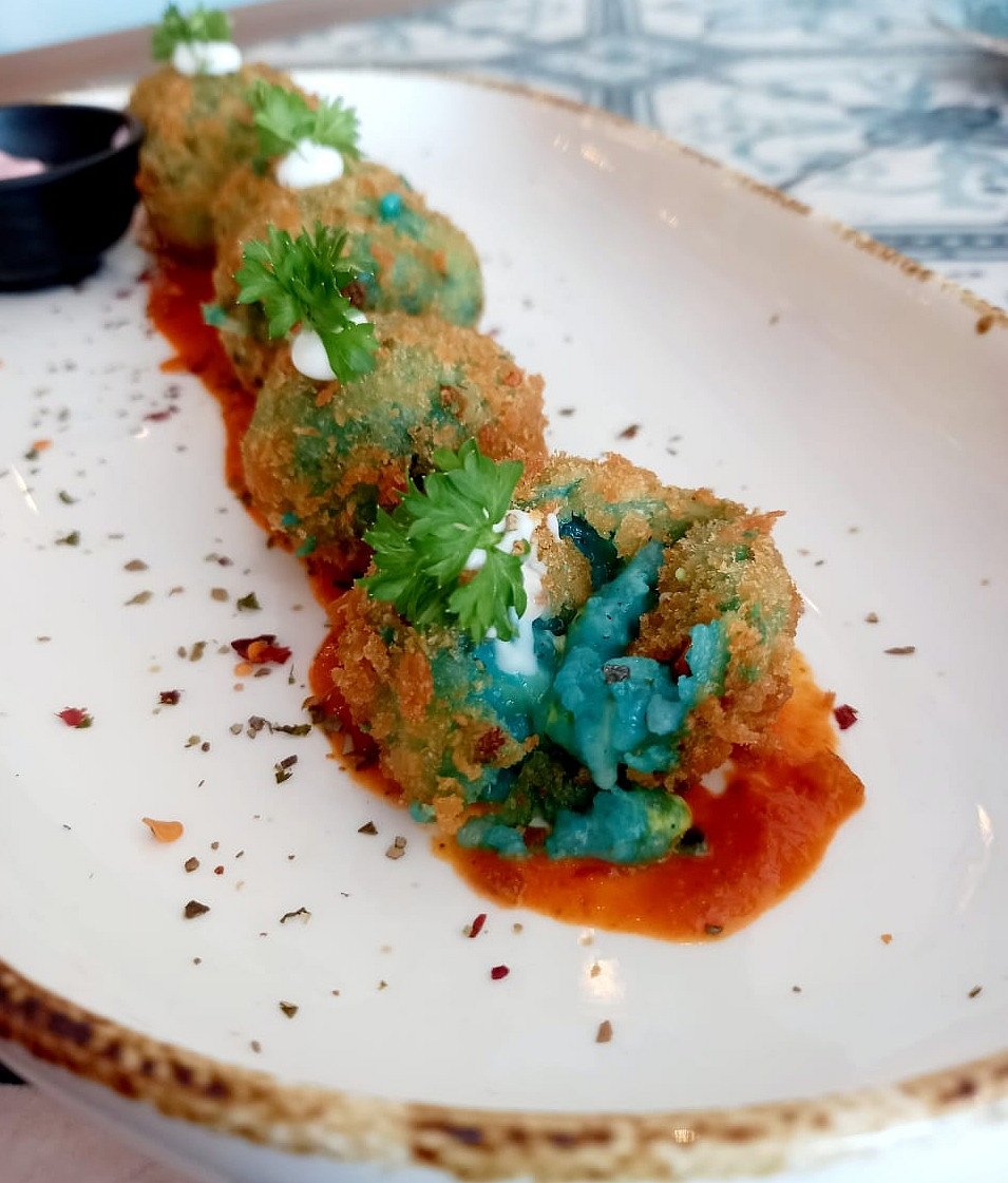 Blue Lagoon Arancini Croquettes