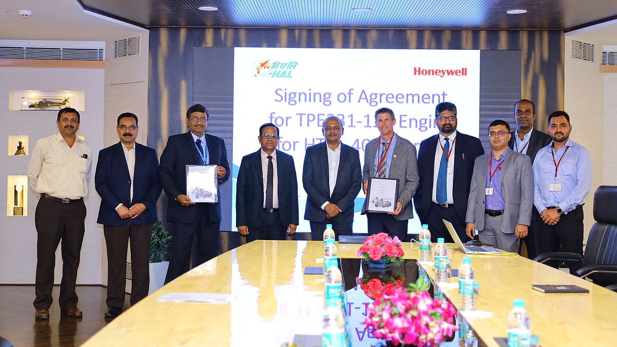 HAL signs contract worth over $100 million with Honeywell for HTT-40 Engines