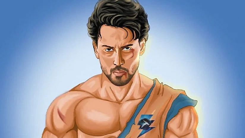 Fan shares Tiger Shroff's sketch as Dragon Ball Z's Goku in 'Ganapath' style, leaves actor impressed