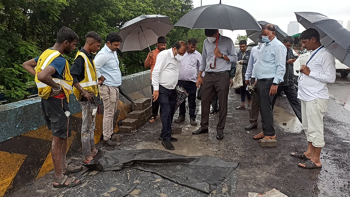 Navi Mumbai: Civic chief inspects pothole repair works after incessant rainfall