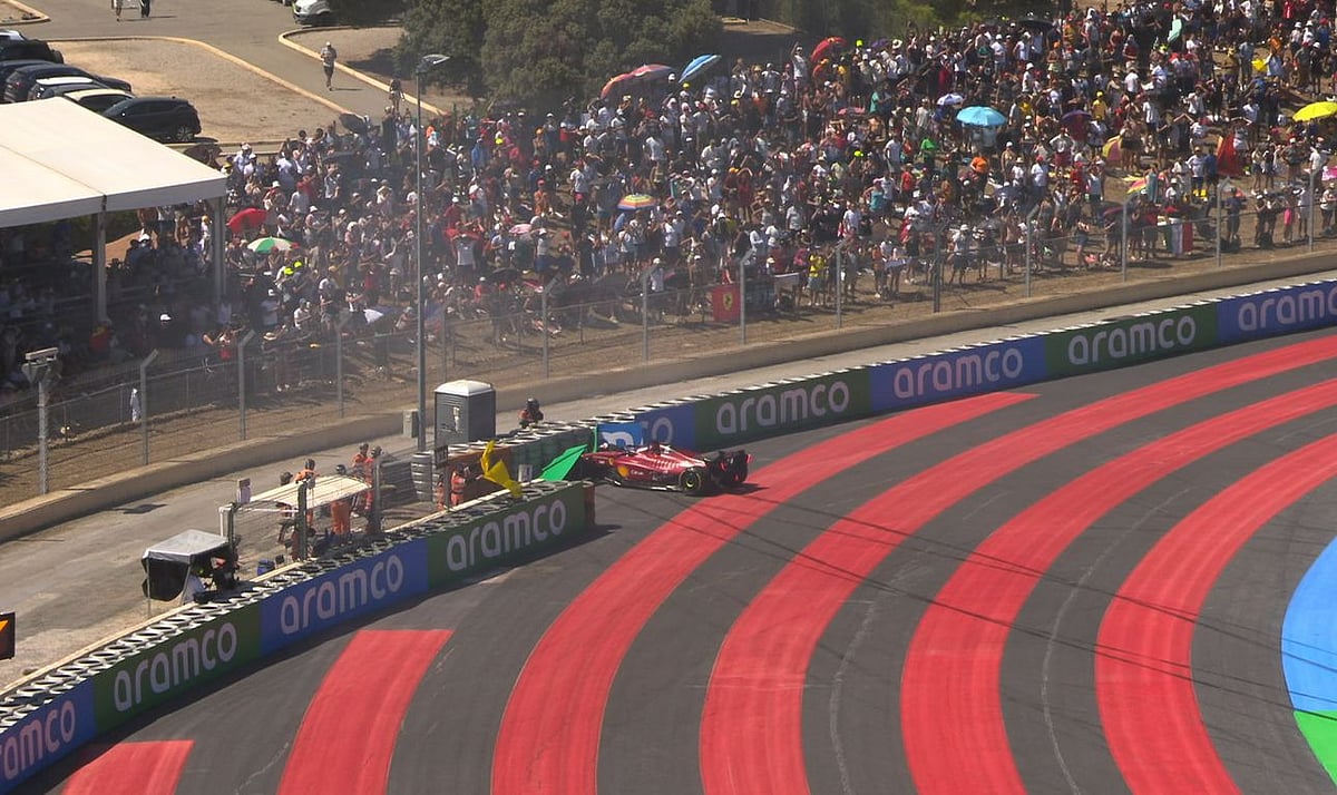 Watch Video: Ferrari's Charles Leclerc suffers heartbreak after crashing out of French Grand Prix   