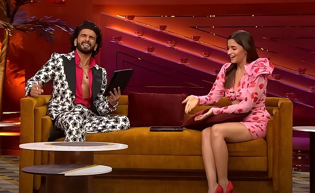 alia bhatt pink dress koffee with karan You can buy Alia Bhatt's Magda Butrym dress from Koffee with Karan