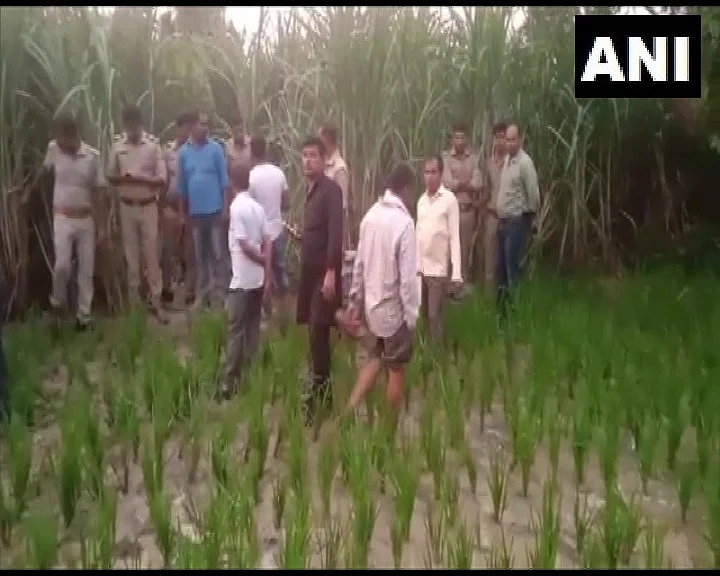 The matter came to light when a farmer, Paras Nath Chaudhary, found the teenager's body in his sugarcane field and informed the police | ANI