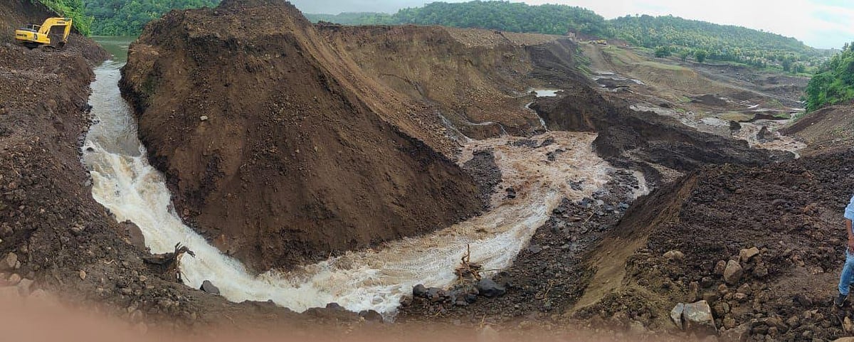 Dhar: Administration clears confusion, says flow of water increased due to the broadening of channel