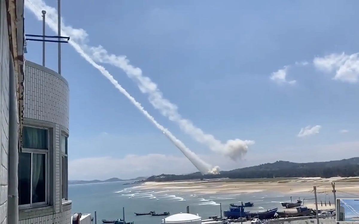 China launches ballistic missiles near Taiwan, as part of largest ever military drills