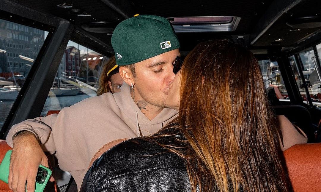 PHOTOS: Justin Beiber locks lips with wife Hailey as he tours Norway