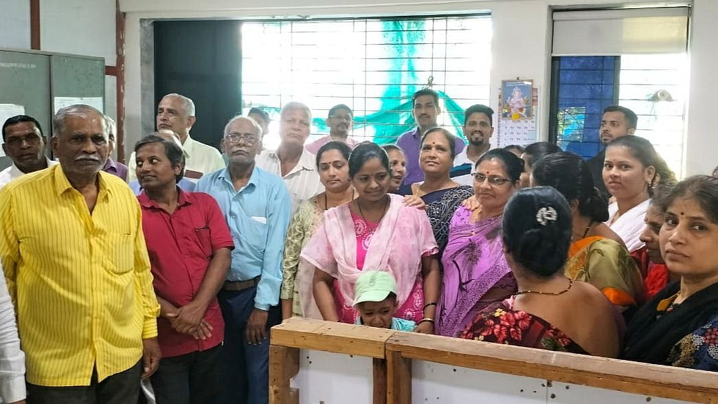 Navi Mumbai: Residents stage protest outside CIDCO office over poor water supply in Khanda Colony