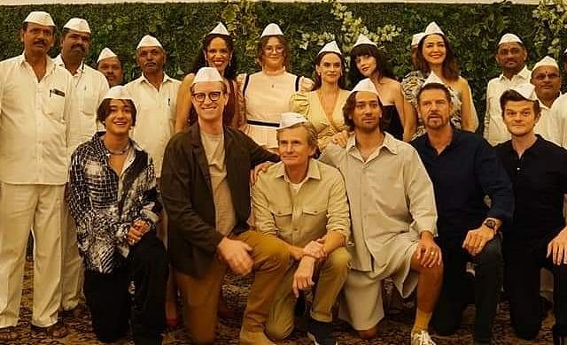 PHOTOS: ‘The Lord of The Rings: The Rings of Power’ cast and showrunner meet Mumbai's Dabbawallas