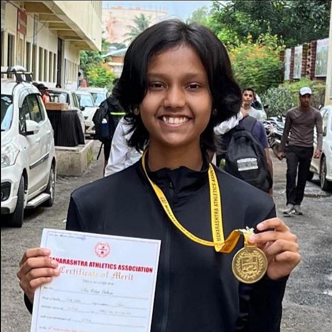 Thane: 14-year-old girl wins gold in long jump at state-level competition