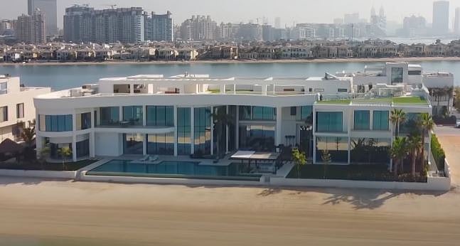 In picture: Villa's outside view