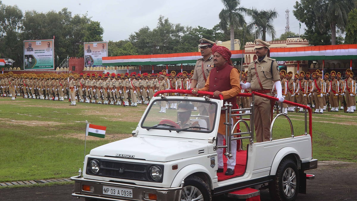 Bhopal: Full dress rehearsal of Independence Day parade done in presence of DGP