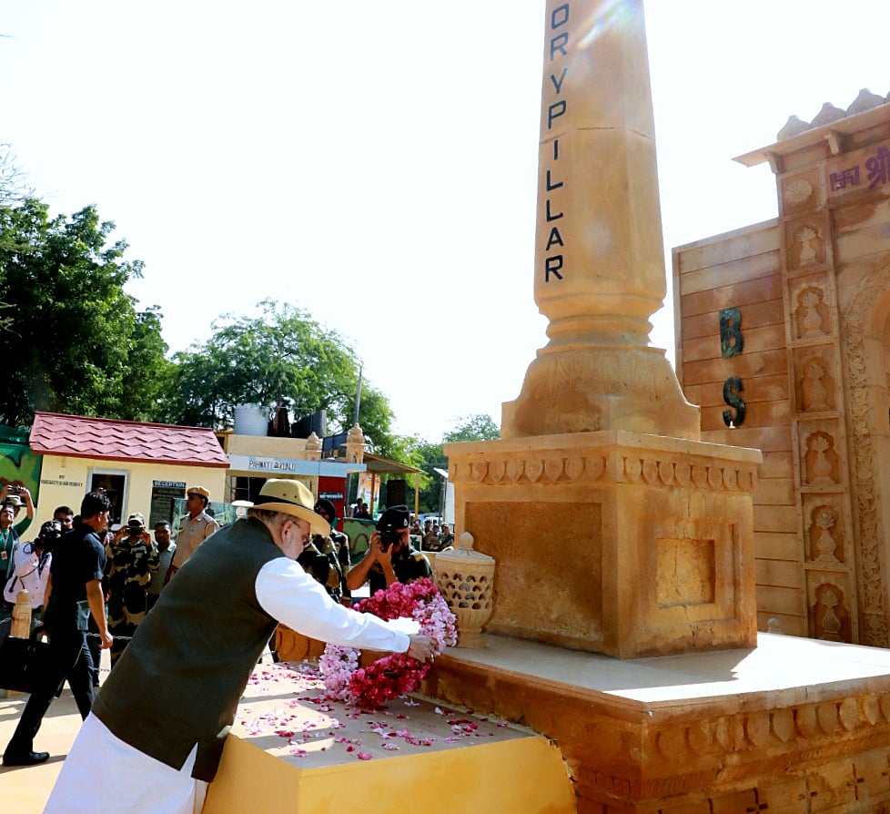 Amit Shah lays foundation stone of border tourism development work at India Pakistan border in Rajasthan 