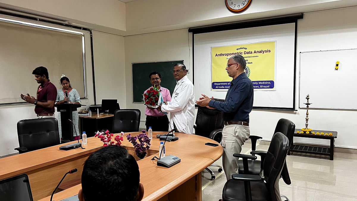 Bhopal: Workshop on anthropometric
data analysis organised at AIIMS