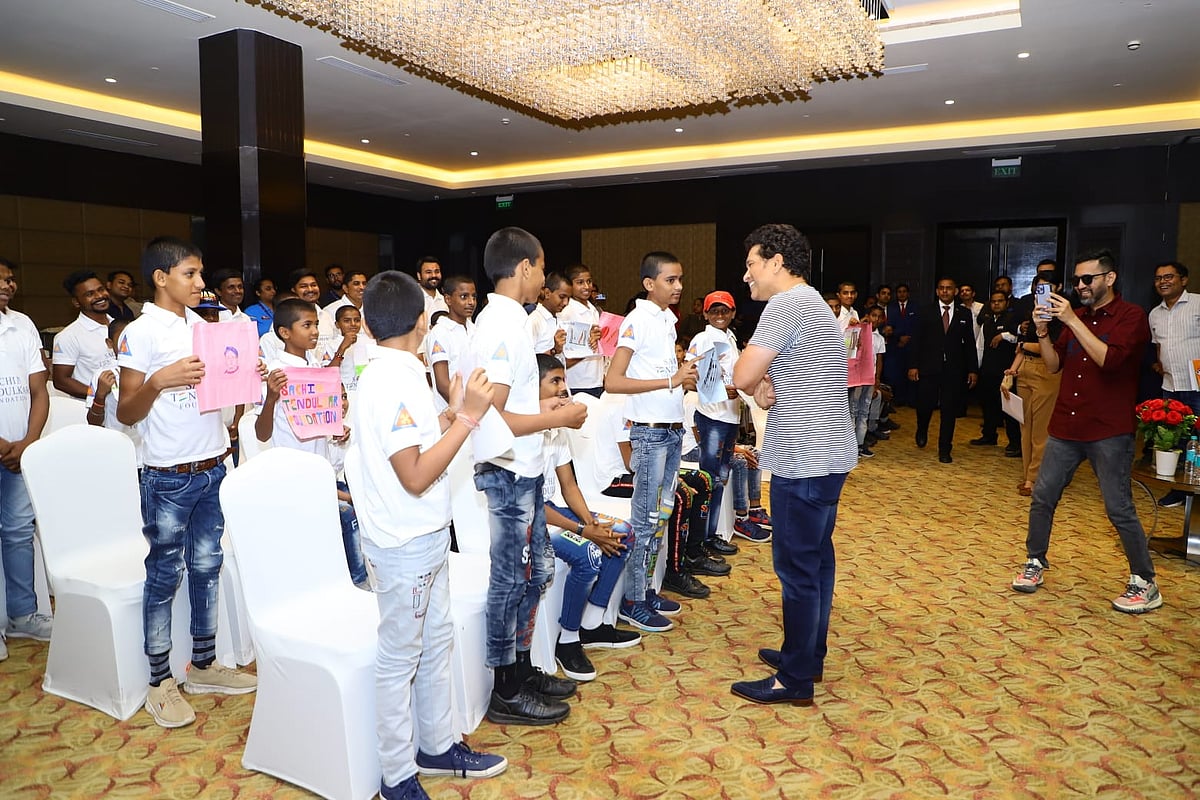 Indore: Tendulkar invites tribal kids
of Sehore to watch match