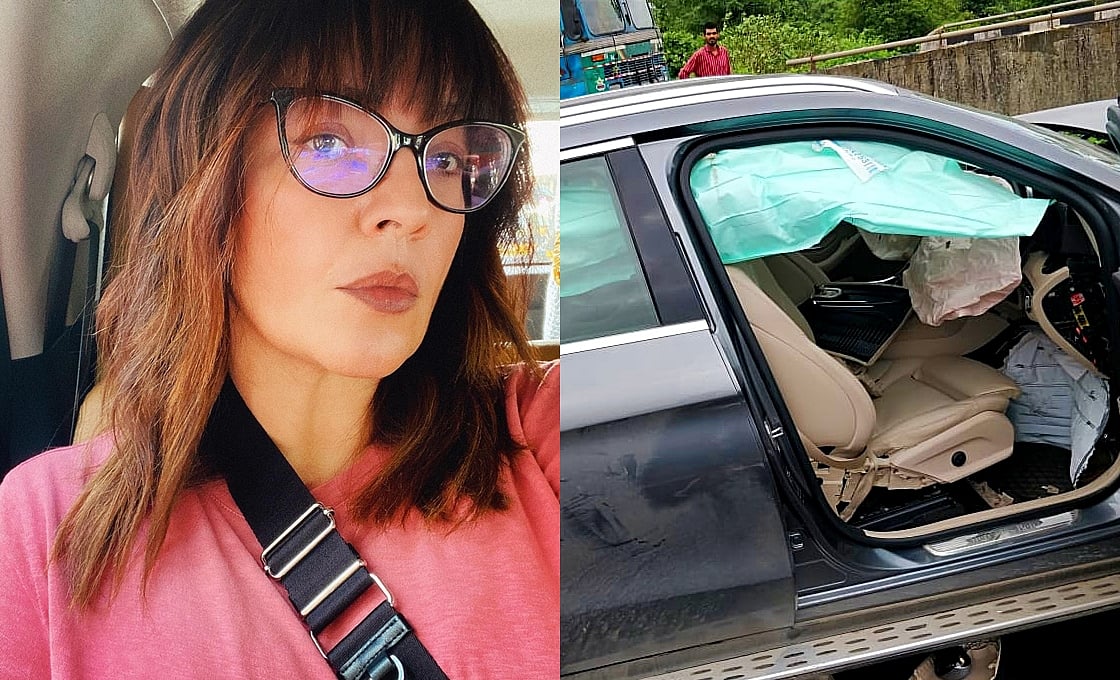 Amid new laws for seatbelts, Pooja Bhatt highlights the importance of fixing potholes and damaged...