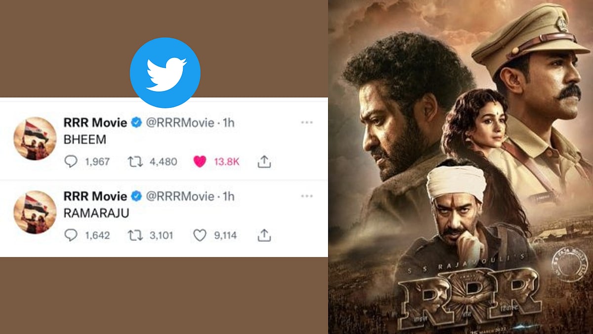 RRR Movie page engages fans in 'one-word tweet' trend
