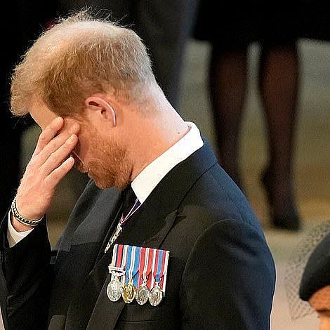 Watch: Prince Harry catches flak for not singing 'God save the King' at Queen's funeral