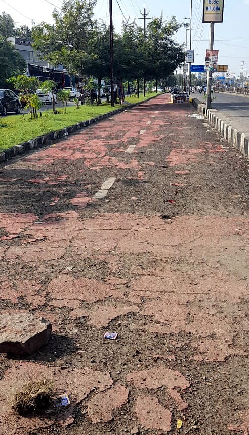 Encroachments take over Bhopal cycle tracks; many stretches develop ...