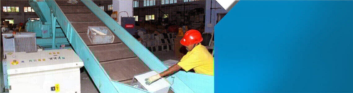 E-waste segregation at Ecoreco facility.