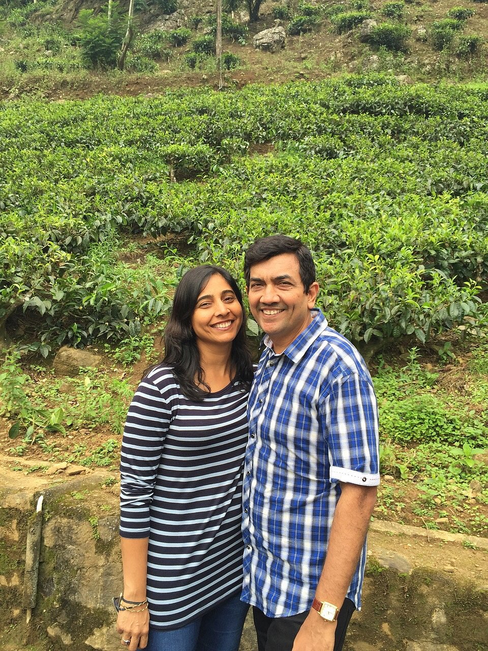 Alyona Kapoor with Sanjeev Kapoor