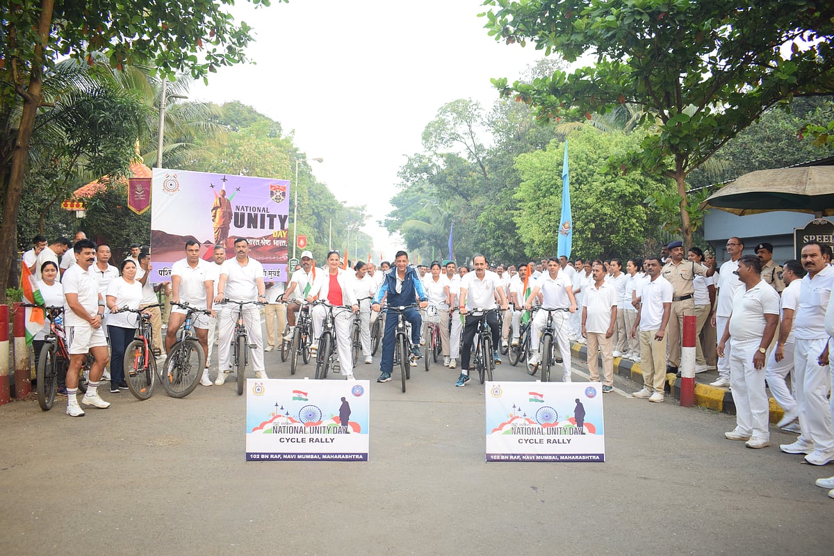 Navi Mumbai: Cycle rally held on birth anniversary of Sardar Vallabhbhai Patel