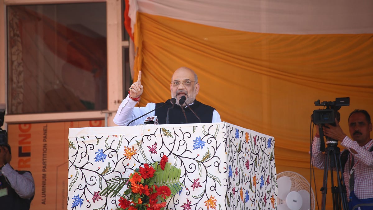 No talks with Pakistan, election in J-K after electoral rolls are published: Amit Shah in Kashmir | Photo: Sajad Hameed