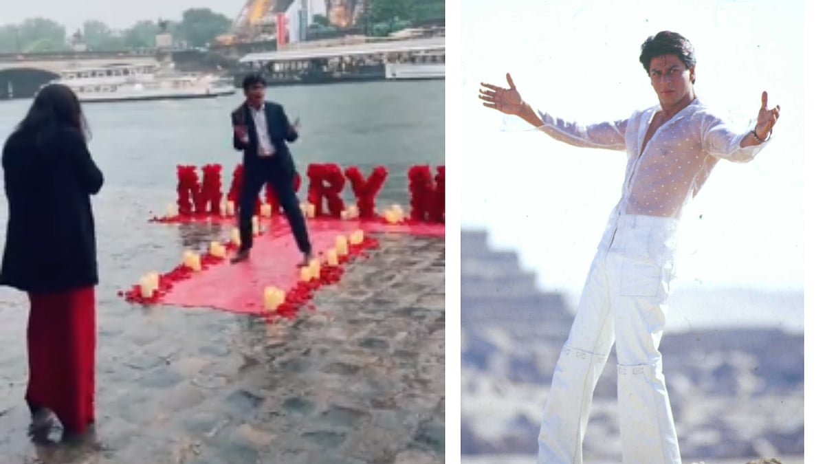 Watch: SRK fan's 'Marry Me' proposal goes viral, grooves to King of Romance's 'Koi Mil Gaya' song
