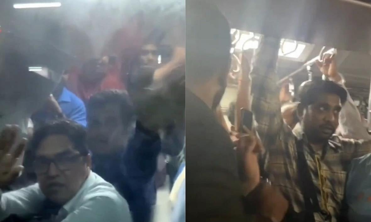VIDEO: Technical issues in Virar-bound AC local creates panic among commuters