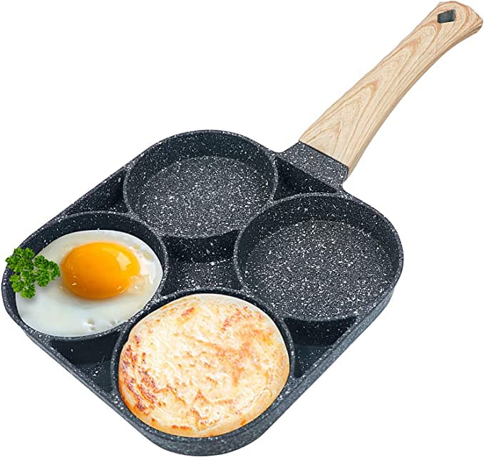 Nonstick Pancake Pans, Egg Frying Pans, and 4-Cup CookwarePancake, Omelette Pan, Aluminium Alloy Egg Cooker